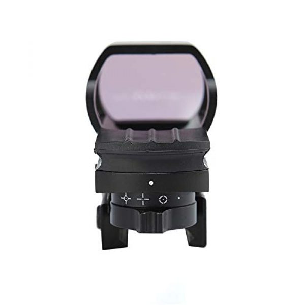 DJym Rifle Scope 1 DJym Red Dot Scope Internal Red Green Adjustable HD Non-Magnification Sight 22mm Rail (2 Packs)