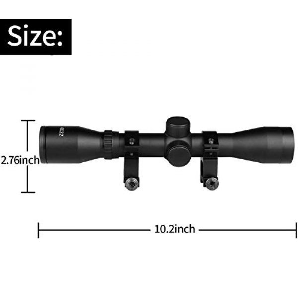 Dandelion Rifle Scope 5 Dandelion 4x32 Compact Rifle Scope,Reticle Crosshair Scope with 0.79inch(20mm) Free Mounts