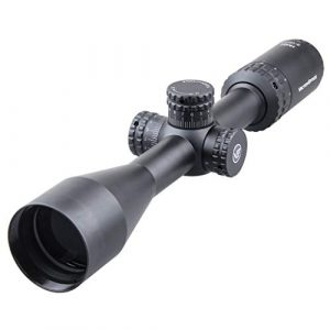 Vector Optics Rifle Scope 1 Vector Optics Hugo 3-12x44 Second Focal Plane (SFP) Riflescope, 25.4mm Tube, 1/4 MOA Per Click Adjustment, Turret Lock System, Free Mount Rings, Lens Caps, 3 Inches Sunshade