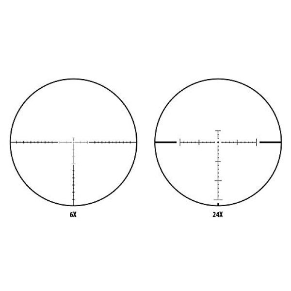 Monstrum Rifle Scope 5 Monstrum Alpha Series 6-24x50 First Focal Plane FFP Rifle Scope with MOA Reticle