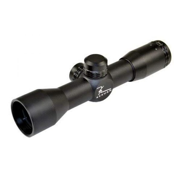 DB TAC INC Rifle Scope 1 DB TAC INC 4X32 Compact Scope with Rangefinder Reticle and 1" Dovetail Scope Rings