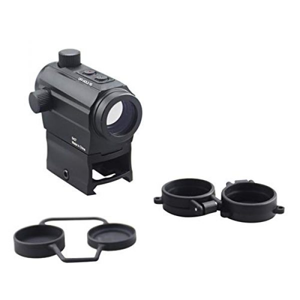 DJym Rifle Scope 6 DJym Red Dot Button Sight, Rifle Scope for Hunting Game Nitrogen-Filled Waterproof and Anti-Fog