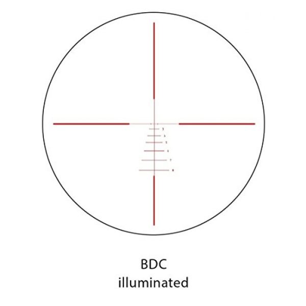 MINOX Rifle Scope 4 MINOX ZX5i 5-25x50 mm Illuminated Riflescope w/BDC Glass Fiber Point Reticle - 5X Magnification 30mm Tube - Twilight Short and Long-Range Shooting - 4" of Relief