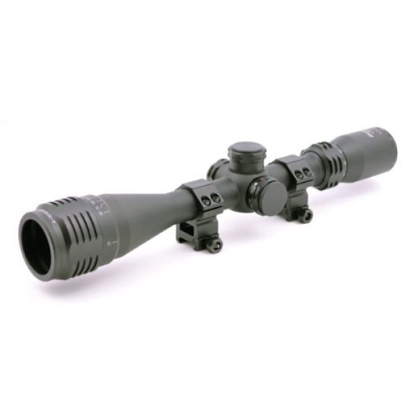Hammers Rifle Scope 1 Hammers Illuminated Varmint Hunting Riflescope 4-16X40AO w/Sunshade and Weaver Scope Rings