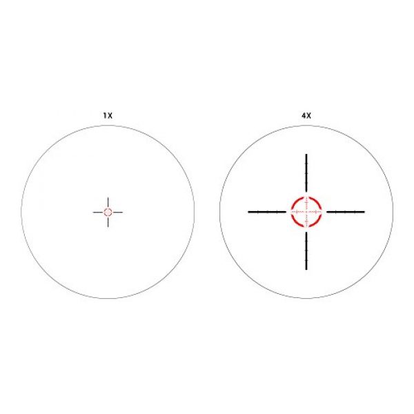 Athlon Optics Rifle Scope 3 Athlon Optics , Argos BTR , Riflescope , 1-4 x 24 Second Focal Plane (SFP) 30 mm Tube, Illuminated AHSR14 MIL Reticle ,