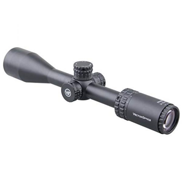 Vector Optics Rifle Scope 2 Vector Optics Hugo 3-12x44 Second Focal Plane (SFP) Riflescope, 25.4mm Tube, 1/4 MOA Per Click Adjustment, Turret Lock System, Free Mount Rings, Lens Caps, 3 Inches Sunshade