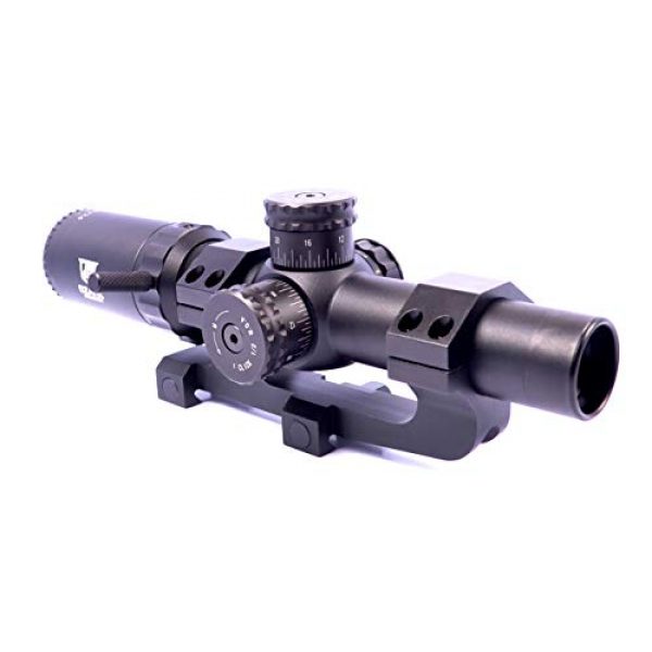 OZARK ARMAMENT Rifle Scope 4 OZARK ARMAMENT Razorback 1-6x24 SFP Rifle Scope Mil-Dot Reticle