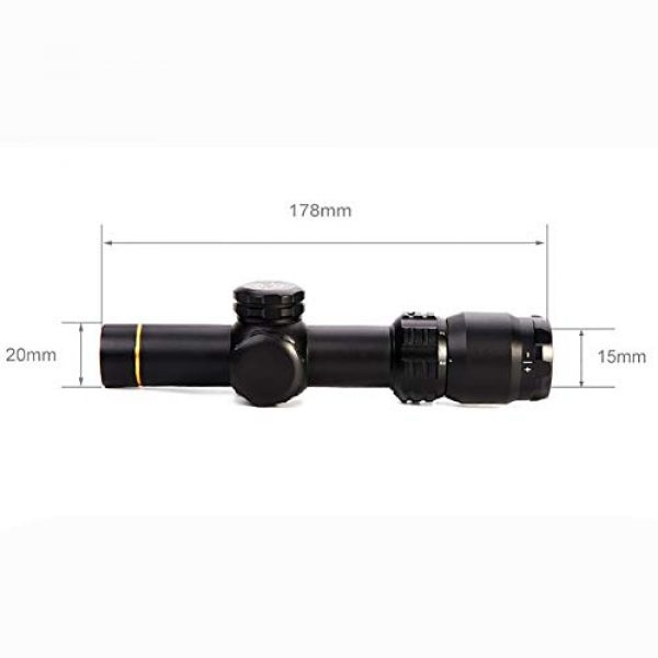 MUJING Rifle Scope 6 MUJING 2-8X20 Tactical Optical Sight with 11/20mm Rail Mount Rings Shooting Outdoor Rifle Scope,20mm/s