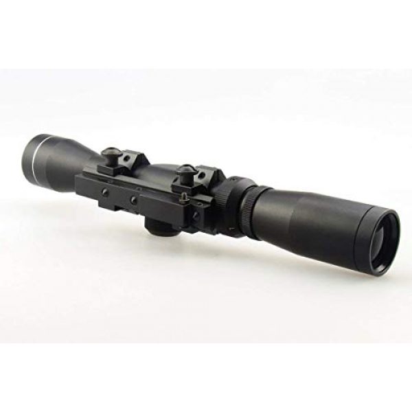 GOTICAL Rifle Scope 4 Gotical Sports Long Eye Relief Rifles P4 Scope 2-7X32 Fog and Water Resistant + Low Profile Mosin Nagant 11mm Picatinny Rail Adapter Converter 91/30 Model Scope Mount Compact Short.