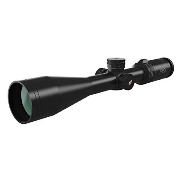 German Precision Optics Rifle Scope 1 GPO Passion 4X 6-24x50 Riflescope (Plex MOA Reticle)