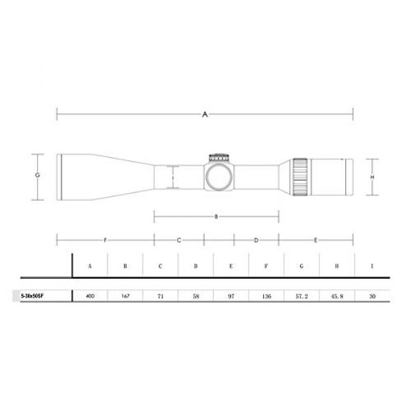 MUJING Rifle Scope 5 MUJING 5-30 x 50 FFP Rifle Scope-Crosshair- Black