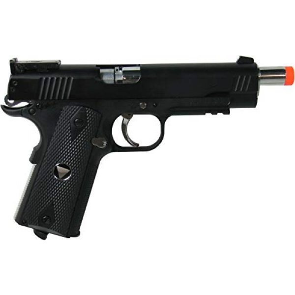 WinGun Airsoft Pistol 4 WinGun Special Combat Pistol 1911 CO2 Blowback Airsoft Gun Black with Black Grip
