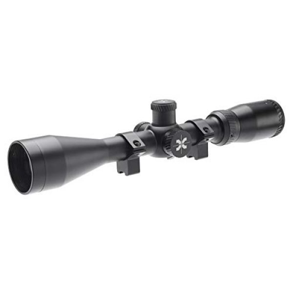 AXEON Rifle Scope 1 AXEON Optics 4-16x44mm EDR Etched Dot Reticle Adjustable Parallax Rifle Scope for Hunting - Includes 11mm Gun Scope Mounting Rings, Black