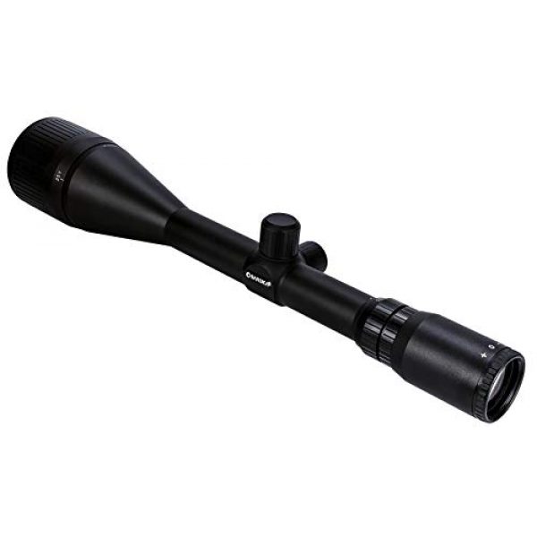 BARSKA Rifle Scope 3 BARSKA AC13524 Varmint 10-40x60 Rifle Scope Trace MOA V2 Reticle Adjustable Objective, Black, One Size