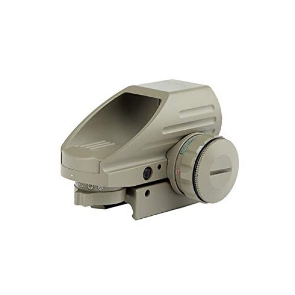 DJym Rifle Scope 5 DJym Sand Color Red and Green Dot Reflex Sight Scope with Broad Gauge Electrodeless Used for Hunting Rifle Scope
