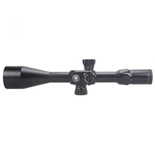 TAC Vector Optics Rifle Scope 4 TAC Vector Optics Tactical Riflescope Counterpunch 6-25x56 First Focal Plane Mil Dot Free Tri Rails Mount Honeycomb Sunshade Color Black