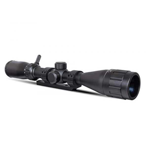 Monstrum Rifle Scope 1 Monstrum 3-9x40 Rifle Scope with AO Adjustable Objective | with Ruger 10/22 Dual Ring Scope Mount