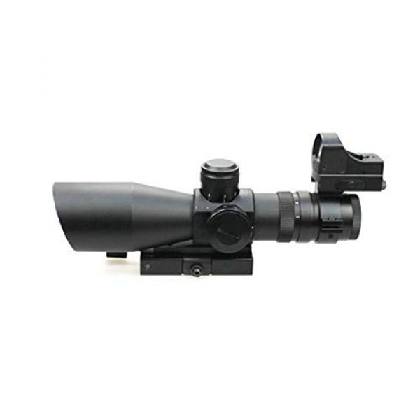 DJym Rifle Scope 2 DJym 3-9X42E and HD107R Combined Sights, Rifle Scope Waterproof, Shockproof and Anti-Fog