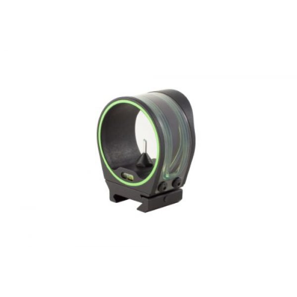 Trijicon Rifle Scope 1 Trijicon AccuPin Compound Bow Sight AccuPin Green Triangle W/Rail Grabber Base - Black - BW02G-BL # BW02G-BL - AccuPin Compound Bow Sight
