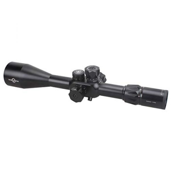 TAC Vector Optics Rifle Scope 1 TAC Vector Optics Tactical Riflescope Counterpunch 6-25x56 First Focal Plane Mil Dot Free Tri Rails Mount Honeycomb Sunshade Color Black