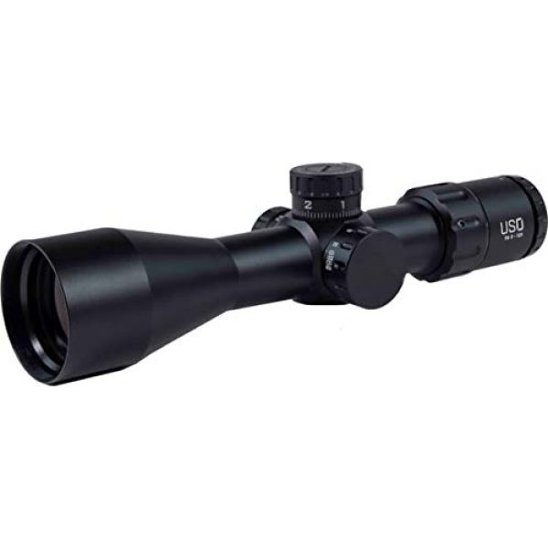 U.S. Optics Rifle Scope 2 U.S. Optics 3-12x TS-12 Riflescope, Second Focal Plane, 30mm, Black, Small, TS-12 TS-12 SFP
