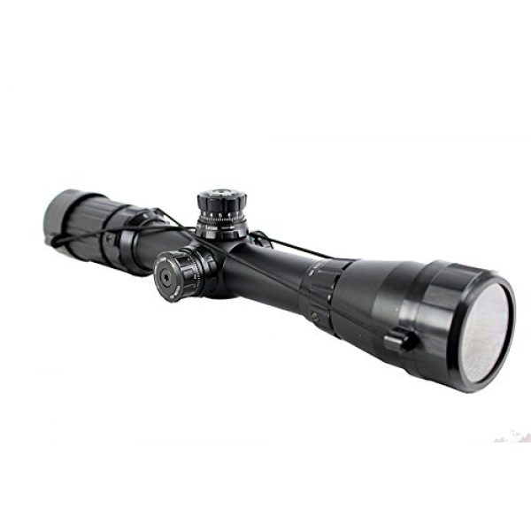 HUNT-DOWN Rifle Scope 2 HUNT-DOWN 3-9x40AO R/G Mil Dot Etched Glass Reticle Front Focus 30mm RifleScope