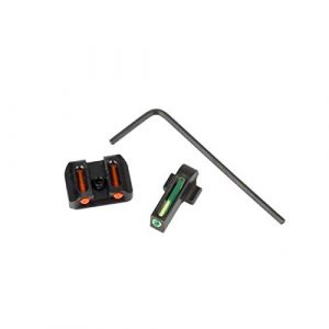 Without Rifle Scope 6 Toy Gun Sight Red dot Sight Magnification Sig Sauer P226 P229 Front and Rear Fiber Optic Sights for P228, P238, P320, P938#8 Front Group/#8 Rear Group (Color : Black)