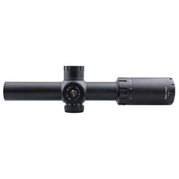 Vector Optics Rifle Scope 6 Vector Optics Zalem 1-10x24 Second Focal Plane (SFP) Riflescope with Red Illuminated Reticle, 30mm Tube, 1/10 MIL Adjustment, Turret Lock System, Zero Reset Feature, Free Mount Rings, Lens Caps
