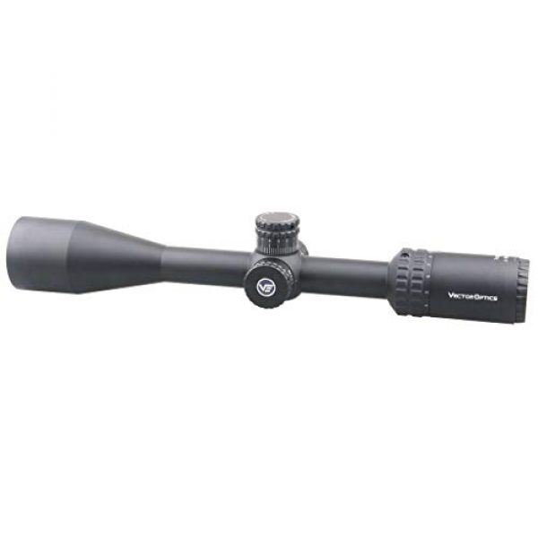 Vector Optics Rifle Scope 6 Vector Optics Hugo 4-16x44 Second Focal Plane (SFP) Riflescope, 25.4mm Tube, 1/4 MOA Per Click Adjustment, Turret Lock System, Free Mount Rings, Lens Caps, 3 Inches Sunshade