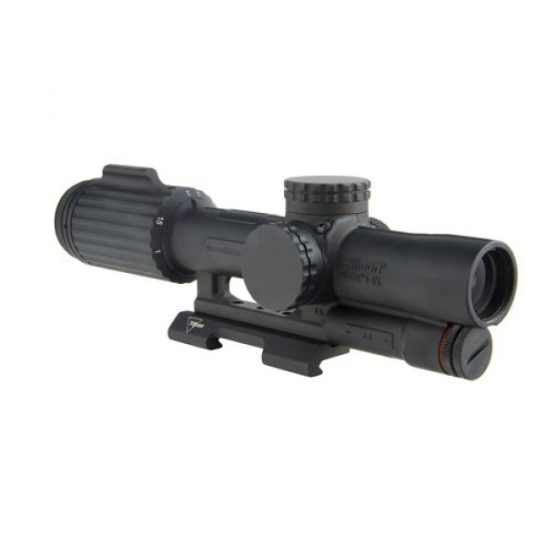 Trijicon Rifle Scope 1 Trijicon VC16-C-1600047 Vcog 1-6x24mm Green Segmented Riflescope, Circle/Crosshair .223/55 Grains Ballistic Reticle with Quick Release Mount, Blk