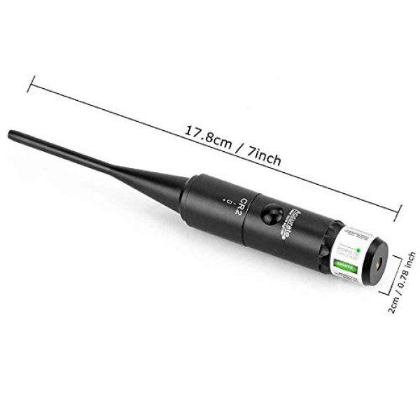 ADAFAZ Rifle Bore Sight Kit 2 ADAFAZ Green Bore Sight Kit Boresighters Automatically Adjust Focus for .177 to .50 Caliber Pistols Rifles (3rd Version)