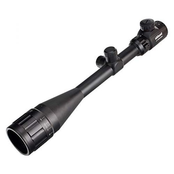 ohhunt Rifle Scope 1 ohhunt 6-24x50 AOEG Rangefinder Reticle Hunting Rifle Scopes Scope Protector Cover 25.4mm Picatinny Rings