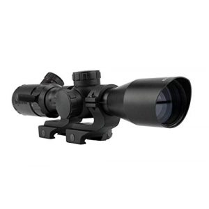 Monstrum Rifle Scope 1 Monstrum 2-7x32 Rifle Scope with Rangefinder Reticle | Monstrum Offset Picatinny Scope Rings | Bundle
