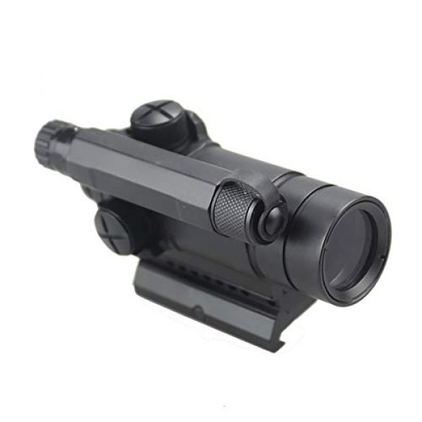 DJym Rifle Scope 3 DJym M4 Non-Magnification Red Film, Red Dot Sight, High Shockproof Waterproof Rifle Scope