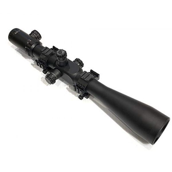NightStar Rifle Scope 1 NightStar 10-40x56 Side Focus, Glass Illuminated Reticle, 35mm Tube, Mount Included