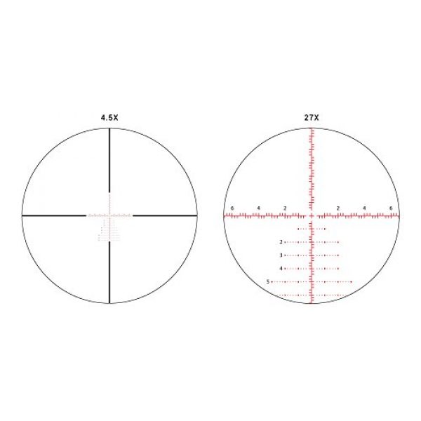 Athlon Optics Rifle Scope 3 Athlon Optics , Ares BTR , Riflescope , 4.5-27 x 50 First Focal Plane (FFP) 30mm Tube, Illuminated APLR3 MIL Reticle ,
