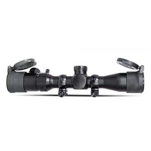 Monstrum Rifle Scope 1 Monstrum 3-9x32 Rifle Scope with Rangefinder Reticle | Monstrum Flip Up Lens Cover Set | Bundle