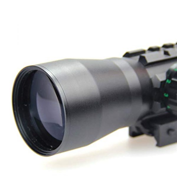 DJym Rifle Scope 5 DJym 2X30mm Red Dot Sight for Hunting Rifle Scopes, High-Definition Blue Film Red and Green Aiming Nitrogen Waterproof Anti-Fog