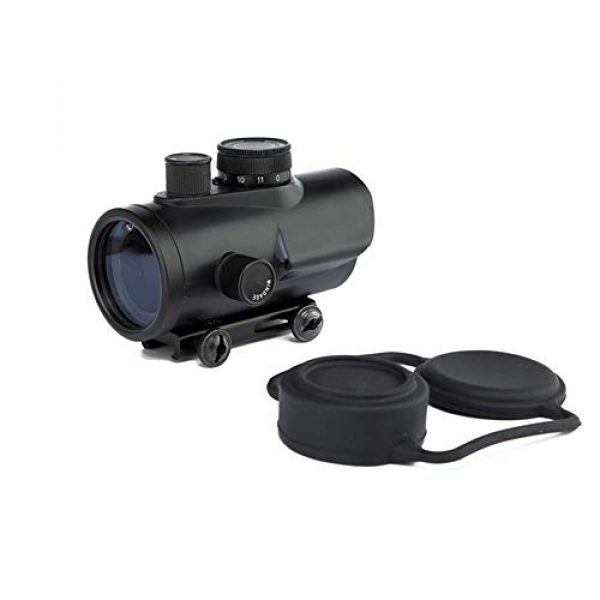DJym Rifle Scope 2 DJym Advanced Red Dot Sight, Matt Black Sight for Hunting Rifle Scopes Rail 22 mm