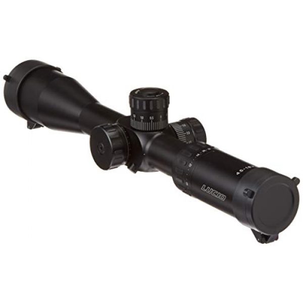 LUCID Rifle Scope 2 LUCID Optics MLX Rifle Scope, 4.5-18X44, 30mm, MLX Etched Glass Reticle, Black Finish L-MLX-451844