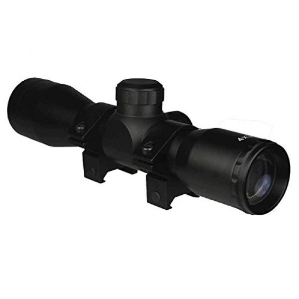GOTICAL Rifle Scope 6 Gotical Tactical Scope Compact 4x32 Rifle Scopes .223 .308 Rifle Scope Mil-Dot Corsshair W/Scope Mounting Kit 1 Inch Scope Rings Mossberg 500 590 835 Shotgun Scope Mounts