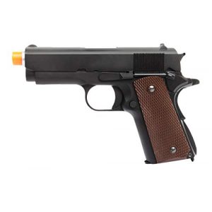 Lancer Tactical Airsoft Pistol 1 Lancer Tactical WE Mini 1911 Version A Full Metal Gas Blowback Pistol Black 290 FPS