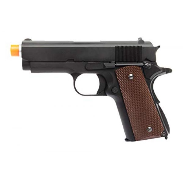 Lancer Tactical Airsoft Pistol 1 Lancer Tactical WE Mini 1911 Version A Full Metal Gas Blowback Pistol Black 290 FPS