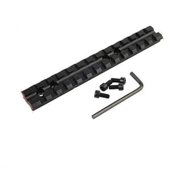 Gotical Shotgun Shell Mount 4 Gotical 13 Slots Mossberg 500 or 590 Series Shotgun Weaver Mount Rail 20mm Picatinny Mount Rail Shotgun and Mounted Mossberg 500/590 / 835 / Maverick 88 4 Round 12 Gauge Shotgun Ammo Shell
