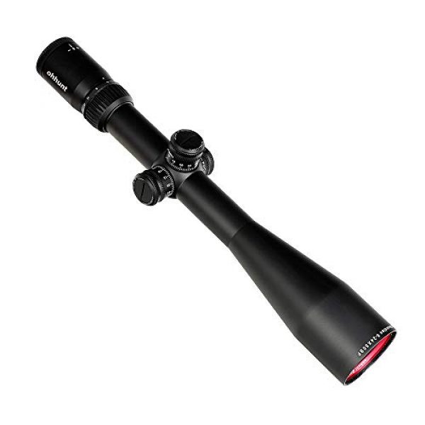 ohhunt Rifle Scope 1 ohhunt Guardian 6-24X50 SF Second Focal Plane Rifle scopes 1/2 Half Mil Dot Gun Scope with Picatinny Mount Rings