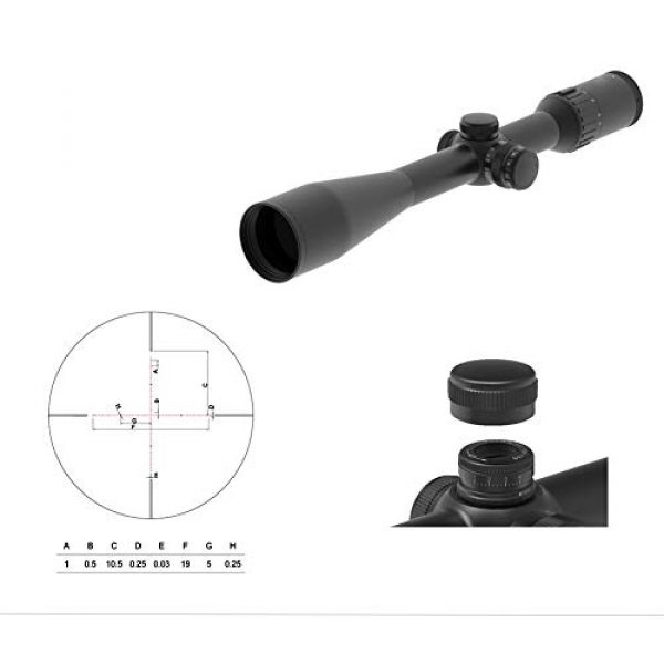 MUJING Rifle Scope 4 MUJING 5-30 x 50 FFP Rifle Scope-Crosshair- Black
