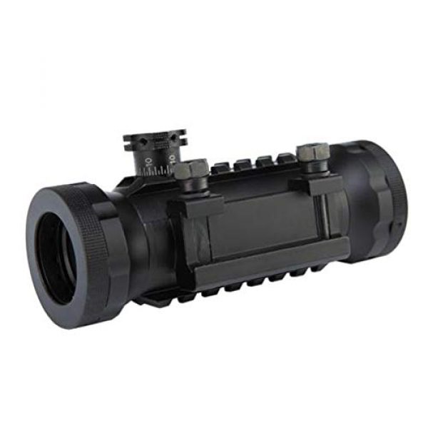 DJym Rifle Scope 5 DJym Tactical Red and Green Dot Sight Scope, Reflex Sight Scope for Air Hunting Riflescope