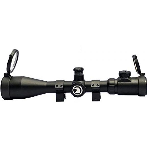Osprey Global Rifle Scope 2 Osprey Global TA4-16x50IRF Illuminated Rangefinder Reticle 30mm-Tube Riflescope, 4-16x 50mm, Matte Black (10-40x 50mm) Plus Bullet Drop Compensator for .223