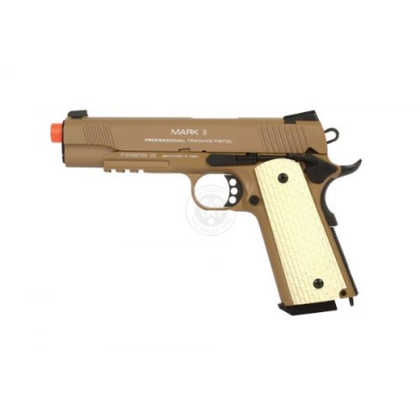 KWA Airsoft Pistol 2 KWA 1911 MK II PTP 6mm 21rd Dark Earth Airsoft Gun (101-00322)