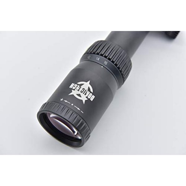 DOMIC TECH Rifle Scope 6 DOMIC TECH DT16 / 4-16X44 Sniper Rifle Scope is mainly Used for Hunting Activities and Shooting ranges, and has The Characteristics of Stability, Reliability and Durability.